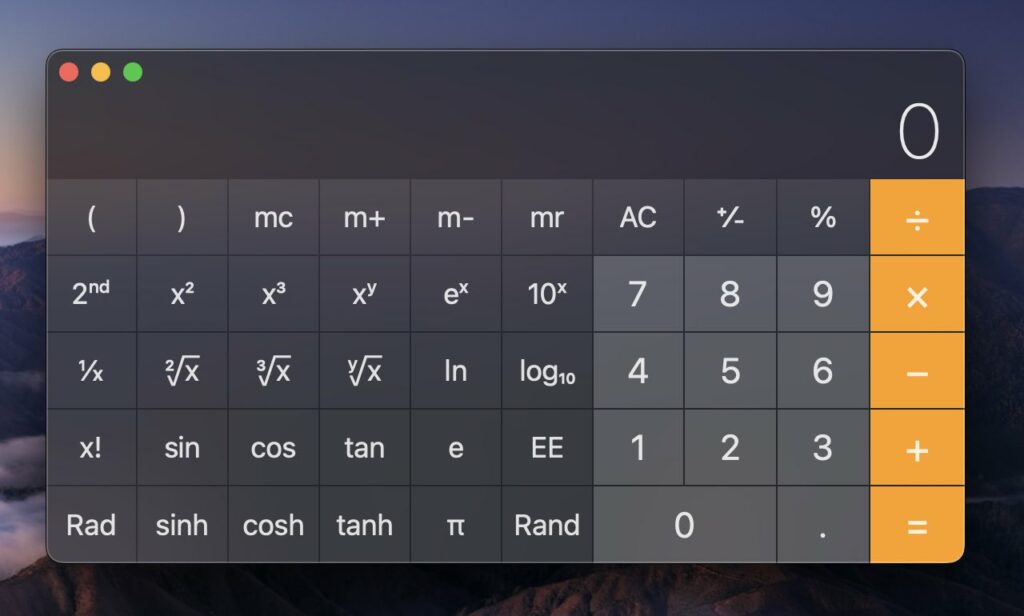 macOS 15计算器